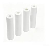 Grünbeck Lot de 4 cartouches filtrantes compatibles avec système en ligne 50 PP Coton Protection contre la saleté pour salle de bain à domicile Blanc 24 x 19 x 6 cm