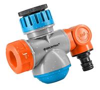 GRÜNTEK Adaptateur Robinet/Raccord Tuyeux Arrosage. Avec 2 Jets orientable à 180°
