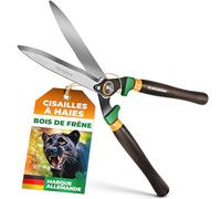 GRÜNTEK Cisaille à haie de jardin 54 cm PANTHER. Taille-haie manuel avec manche en bois de frêne