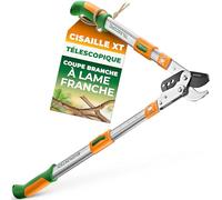 GRÜNTEK Cisailles Coupe-Branches Ébrancheur Téléscopique XT 940 mm | Cisaille de Jardin à lame France 82 mm - Rechange disponible