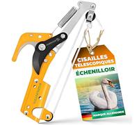 GRÜNTEK Échenilloir Cisaille Télescopique Coupe-branches compatible avec perche et scie d’élagage B096Y4VBF2