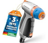 GRÜNTEK Pistolet d'Arrosage Douchette de Jardin en Métal pour Nettoyage et Arrosage.