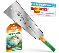 GRÜNTEK Scie Japonaise Menuisier 300mm Scie Jardin Coupe double fine et grosse Scie à main bois lame double