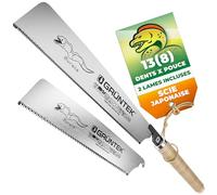 GRÜNTEK Scie Japonaise MURENE 300mm avec deux Lames Scie à main de Jardin pour Coupe Grosse et Fine