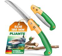GRÜNTEK Scie Pliante 180mm. Scie d'élagage avec Lame Japonaise. Scie a main a bois Égoine. Outils de Jardinage Professionnel pour Jardin, Bushcraft et Coupe de Branches