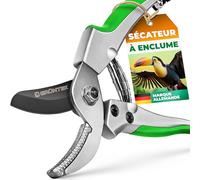 GRÜNTEK Sécateur de Jardin Petit à Enclume 195mm. Sécateur Rosieres Fleurs Plantes pour petites mains