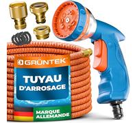GRÜNTEK Tuyau d'Arrosage Extensible Retractable 22M. Tuyau Extensible