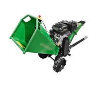 Grünwelt GW-S312E Broyeur à bois avec démarreur électrique Moteur à essence 18 CV