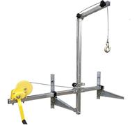 Grues De Levage Pour Climatiseurs, Outil De Levage Pour Climatiseurs, Avec Treuil Manuel, Côté Pliable + Treuil De 20 M, Support De Grue Pour Installation Extérieure De Climatiseurs, Capacité De