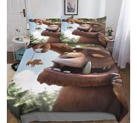 Gruffalo Housse De Couette D Motif Imprim¿¿ Anime Parure De Lit Housses De Couettes En Microfibre Avec Fermeture ¿¿Clai Parure De Couette Avec Taies D'o
