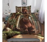 Gruffalo Housse De Couette Du Monde Taies D'oreiller, D Parure De Lit Anime Avec Fermeture ¿¿Clair En Microfibre Housses De Couettes Pour Garcon Enfant