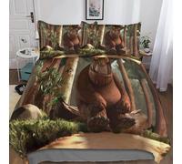 Gruffalo Sets Housses De Couettes Imprim¿¿E D,Parure De Lit Housse De Couette Anime Parure De Couette En Microfibre Avec Taies D'oreiller Pour Adolesce