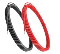 Gruiqrd Cable électrique en silicone 22 AWG 0,32 mm² 5 m Noir 2,5 m Rouge Doux et flexible Faible impédance 60 brins 0,08 mm Cuivre