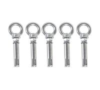 Gruita 5 PièCes SéRies M8 X 60Mm Boulon D'Expansion Boulon D'Ancrage 304 Anneau en Acier Inoxydable Ancre de Levage Boulon à Oeil Boulon D'Expansion