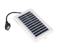 Gruita Chargeur Solaire Portable Chargeur Solaire Portable - Sortie USB pour Utilisation en Extérieur - pour Voyage et Camping, Lampe de Poche, Charge de Ventilateur