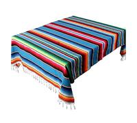 Gruita Couverture Mexicaine Sarape Tapis de Pique-Nique Nappe Hot Rod pour FêTe et Yoga, 150X215Cm