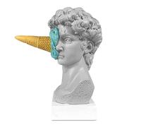 Gruita CrèMe GlacéE Formidable David Statue EuropéEnne Moderne Simple David TêTe Buste Statue Chambre Salon Porche Bureau DéCor A