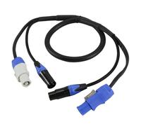 Gruita Haute Qualité pour L'Écran D'Écran D'Étape Écran LED Compatible PowerCon Cable Combo PowerCon à 3 Broches 1m / 5m DMX512 Power Con Cable 1M