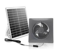 Gruita Nouveau Ventilateur Solaire Silencieux Haute Vitesse 4 Pouces New avec Panneau de 8W pour L'Extraction dans les Poulaillers, les Serres et les Abris.