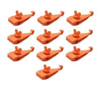 Gruita Pince D'Auvent Clips de Bâche Clips de Fixation de Clips de Verrouillage Robustes Poignée de Verrouillage Auvent de Piscine Cordon Élastique Voiture Serrer 10 Pièces Orange