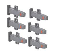 Gruita Quincaillerie D'Armoire à Fermeture Automatique Push To Open Loquet de Porte Loquets à Pousser pour Porte Cachée Déverrouillage par Poussée Paquet de 6