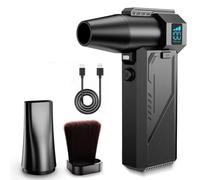 Gruita Souffleur d'air Portable Haute Vitesse 130 000 TR/Min avec Brosse et Batterie 6 000 MAh, Chargement USB-C