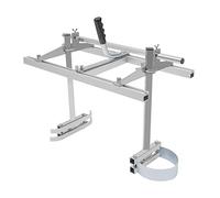 Gruminette 24" pour Tronçonneuse, Scierie Mobile Alu, Guide de Coupe Bois | Réglage 1/2-13", scies 14-24", aluminium léger 6.9kg, échelles précises, protection U, gants et sac inclus.