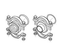 Grundfos Grundfos FlexiClamp Raccord CRN 1,-3,-5, Rp1, Viton, filetage intérieur Quantité:1