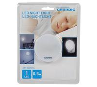 Grundig 871125241345, - Veilleuse LED, plastique, blanc, 7 x 7 x 4,8 cm