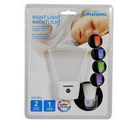 Grundig 871125241351, veilleuse LED avec changement de couleur, plastique, blanc, 7,8 x 4.4 x 10 cm