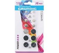 Grundig batteries pile bouton 14 pièces alcaline/lithium G