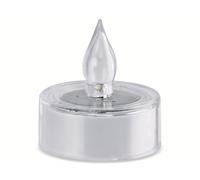Grundig Bougies Chauffe Plat LED 2 Pièces - Bougie Chauffe Plat à Énergie Solaire - Bougies Chauffe Plat 6-8 Heures d'Autonomie - Fausse Bougie Flamme Vacillante- 5x5,5 cm - Blanc