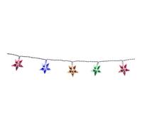 GRUNDIG Étoile lumineuse de Noël - 20 étoiles LED multicolores - Longueur : 2,2 m - Fonctionne avec piles - Convient pour l'intérieur - Guirlande lumineuse avec interrupteur marche/arrêt - Décoration