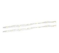 GRUNDIG Guirlande lumineuse en cuivre - 40 LED blanc chaud - 4,3 m - Fonction minuterie 6 heures allumée/18 heures éteinte - Pour l'intérieur - 2 piles AA non incluses - Argenté/transparent