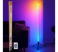 Grundig Lampadaire LED 120 cm - Lampe sur Pied RGB avec Télécommande - Light Bare pour Salon et Chambre - Alimentation USB - avec 4 Modes d'Éclairage et 60 LED - pour Gaming