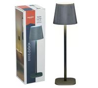 GRUNDIG Lampe de Table LED - Lampe de Chevet sans Fil avec 4 Modes D’Éclairage et Fonction Dimmable - Rechargeable USB-C Blanc Chaud et Froid - 10,5 x 10,5 x 36 cm