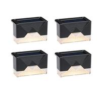 Grundig Lampe Solair Exterieur Pack de 4 - Lumiere Solaire Exterieur pour Terrasse et Clôture - Lumière Blanche Chaude Ambiante - Incl. Matériel de Montage - Autonomie de 6-8 Heures