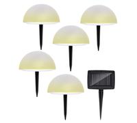 Grundig Lampe Solaire Jardin - Spot LED Extérieur - Éclairage Solaire RGB & Blan