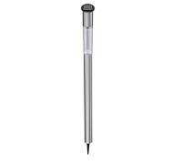 Grundig Lampe solaire pour l'extérieur - lanterne de jardin avec boîtier en acier inoxydable - lampe solaire résistante aux intempéries IP44 pour l'éclairage extérieur du jardin