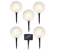 Grundig Lampes pour extérieur avec prise - LED - Recharge solaire - Blanc