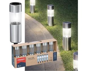 Grundig Lampes Solaires Lampe Solair Lot de 6 - Éclairage Solaire Extérieur - Lampe Solaire Exterieur