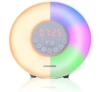 Grundig Réveil Lumineux avec Radio FM - Lampe Réveil avec Simulation d& 39 Aube - 10 Sons Naturels et Éclairage L REVEIL A REMONTER