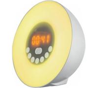 Grundig Réveil lumineux avec radio FM - Réveil avec sons naturels et simulation d'ouverture de la bouche - Fonction snooze et minuterie