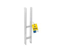 GRUNDLINE Lot de 4 supports de poteau d'ancrage en H - Ancre en H 14 x 14 cm - Ancrage de poteau - Support de poteau à sceller dans le béton - Pied de support - Chaussure de poutre - Support de poteau