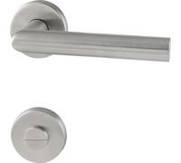 GRUNDMANN 116171 - En acier inoxydable WG - En forme de L - Rosace ronde - WC
