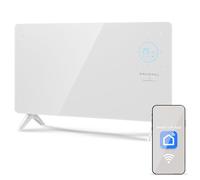 GRUNKEL - Émetteur thermique GP-2000CT 2000 W | Panneau numérique avec Wi-Fi | 3 modes | Programmation 24 heures | Thermostat réglable | Application mobile | Panneau en verre | Sécurité enfant