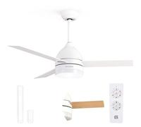Grunkel SKYECO-52 ventilateur Blanc, Bois