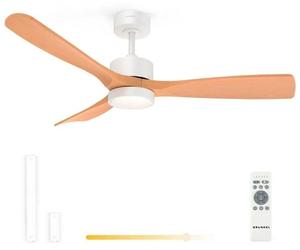 Grunkel SKYSTYLE52, ventilateur de plafond, bois, blanc, pour plafond, plastique, métal, 44 dB, 132 cm