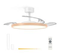 Grunkel SKYWOOD42 ventilateur Blanc, Bois