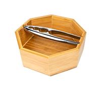 Grunwerg Aperiti Lot de 2 casse-noix et un bol en bambou